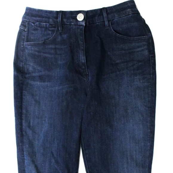 3X1 NYC W3 DARK BLUE COTTON STRETCH JEANS SKINNY - Picture 2 of 7